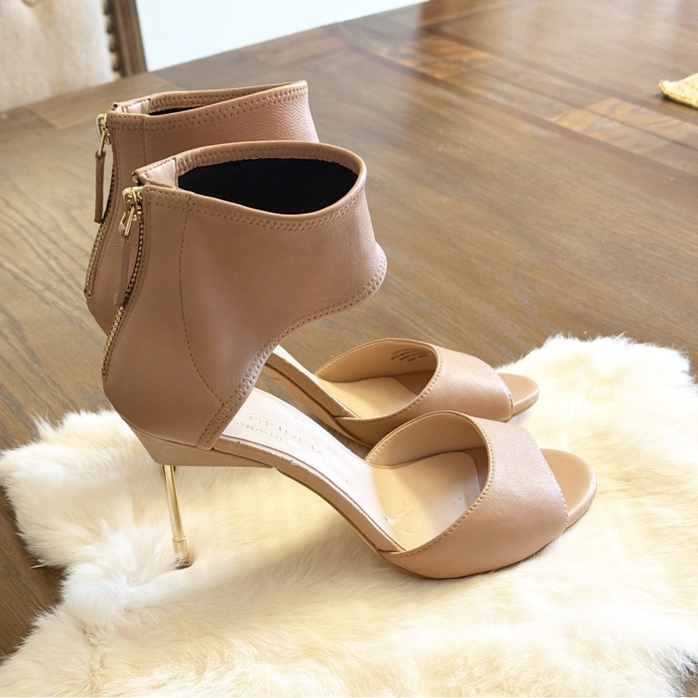Kurt Geiger London Nude Ankle Cuff Stiletto Heels Size 38 - Picture 4 of 7